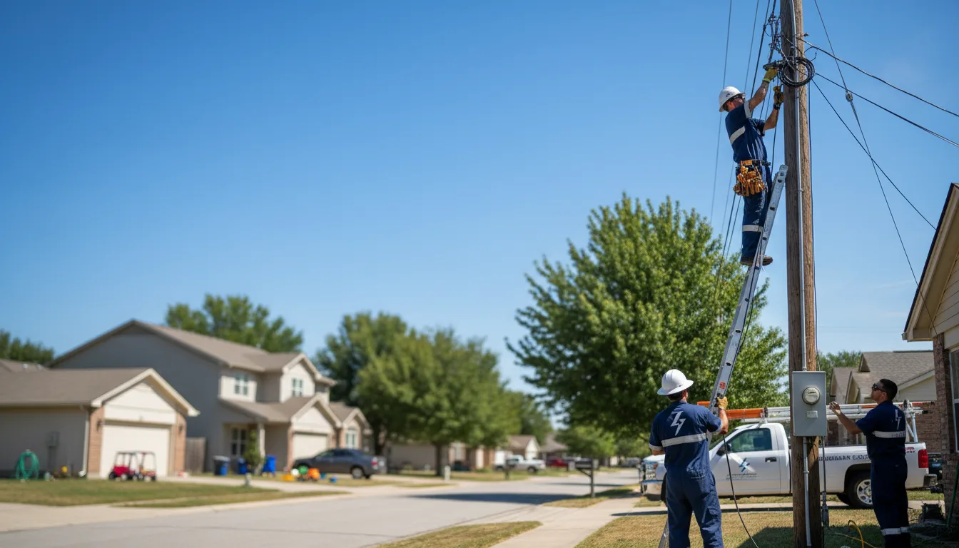 Residential electrician providing installation services in Gilman, CT